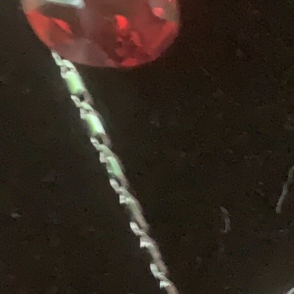 Sterling Silver Swarovski Crystal Chain & Earrings Set - Picture 6 of 8